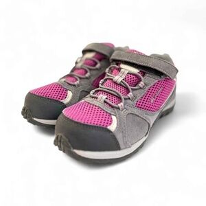 Brand New Columbia Access Point Waterproof Hiking Shoes Kids Size 2 Magenta/Gray